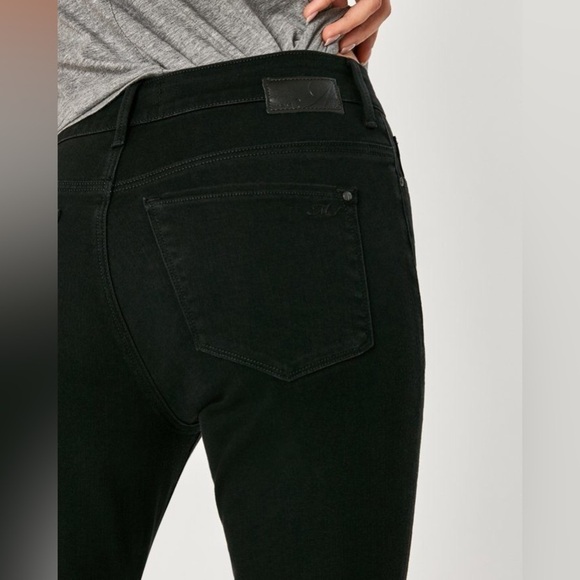 Mavi Tess Petite High Rise Skinny Black Brushed Size 33P - Picture 13 of 13